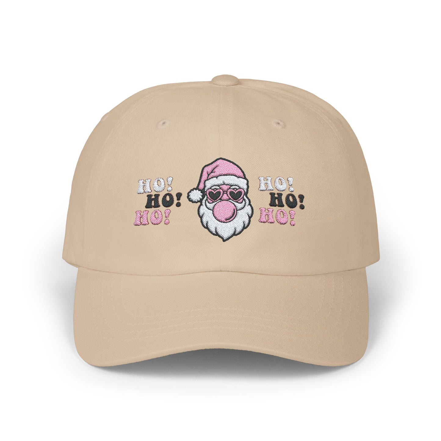 "Bubblegum Santa-Ho, Ho, Ho", Embroidered Classic Dad Cap, #2