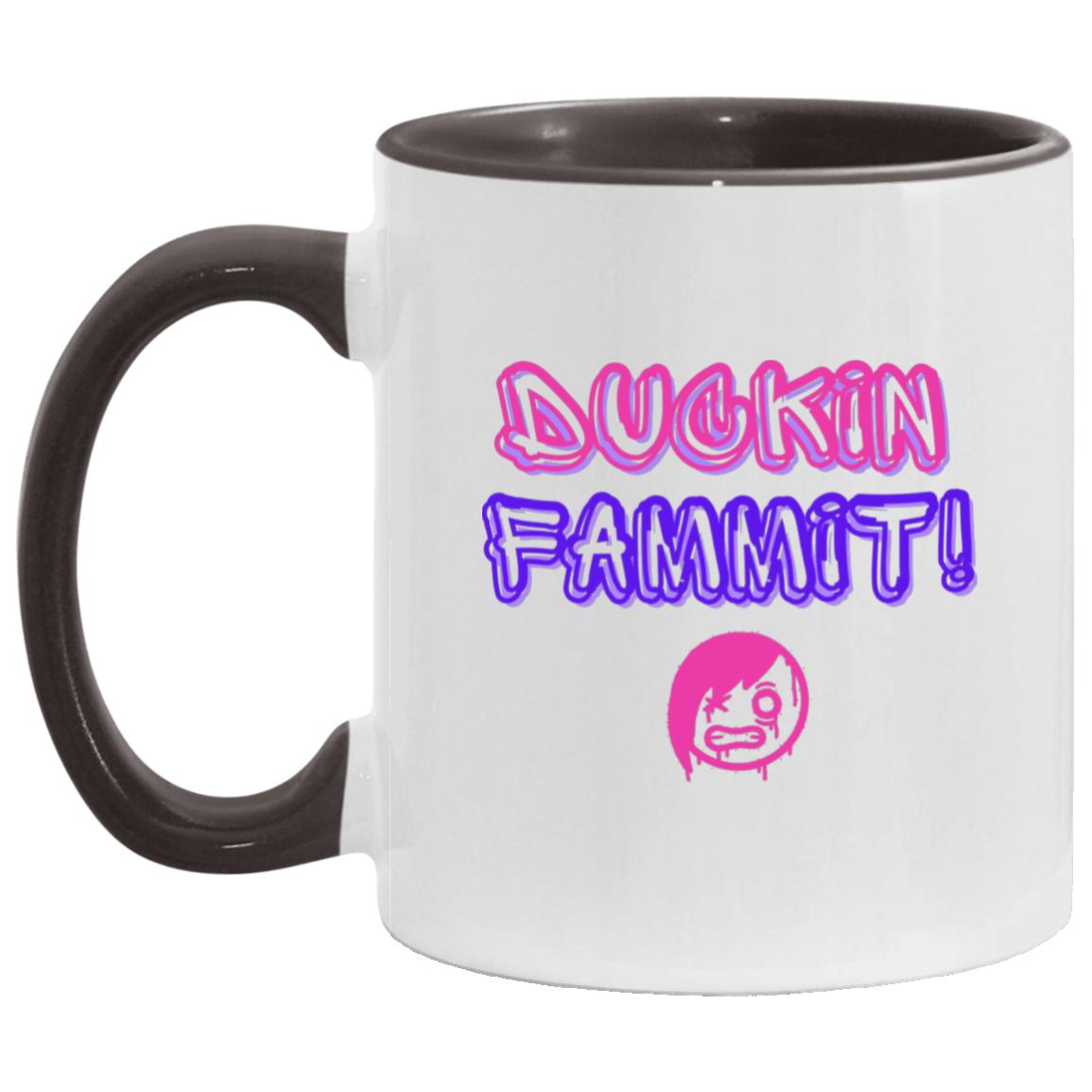 " DUCKIN FAMMIT" Graffiti style 11 oz Mug