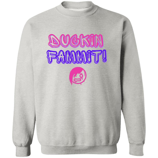 "Duckin Fammit" Graffiti Style, Unisex Pullover Sweatshirt