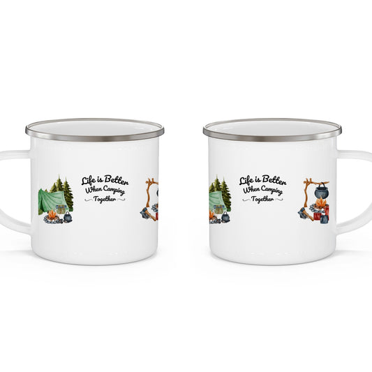 Personalized Enamel Camping Mug