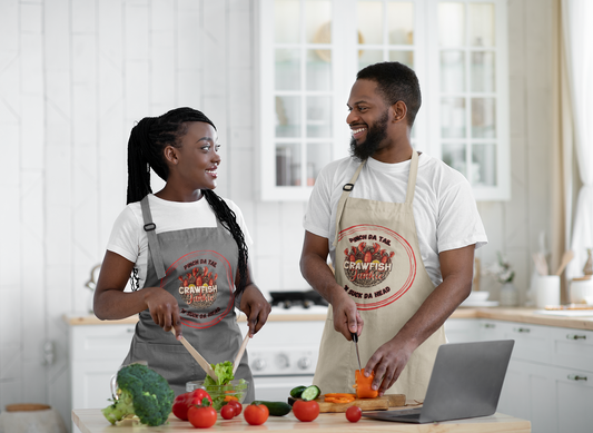 "Crawfish Junkie"  Unisex Bib Apron