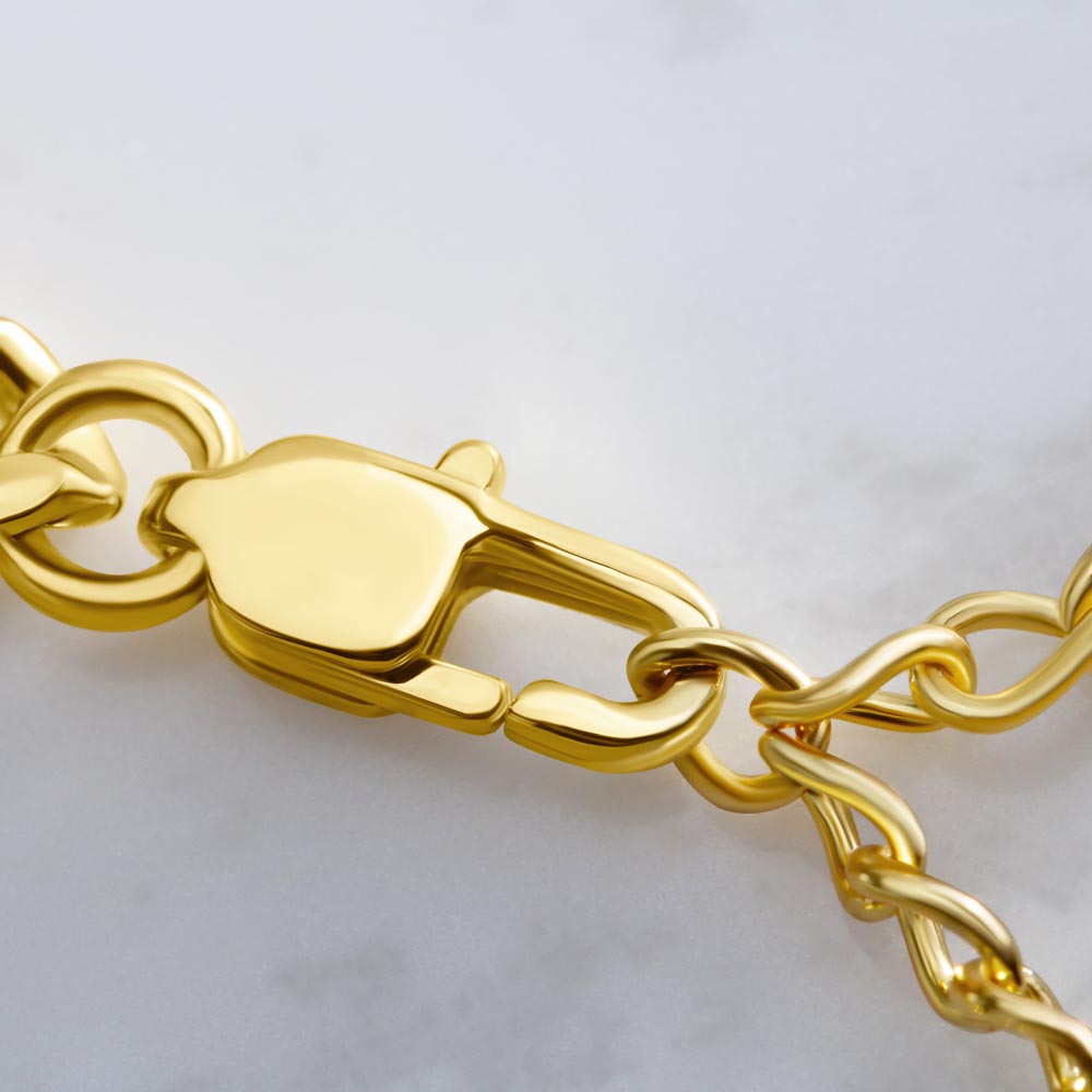 His heart melted when he read this! "To My Son, Love Mom"- Cuban Link Necklace