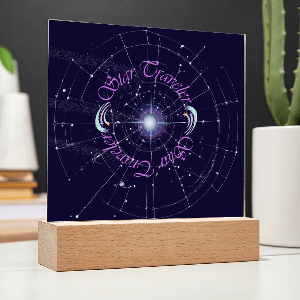 "Star Traveler " Square Acrylic Plaque