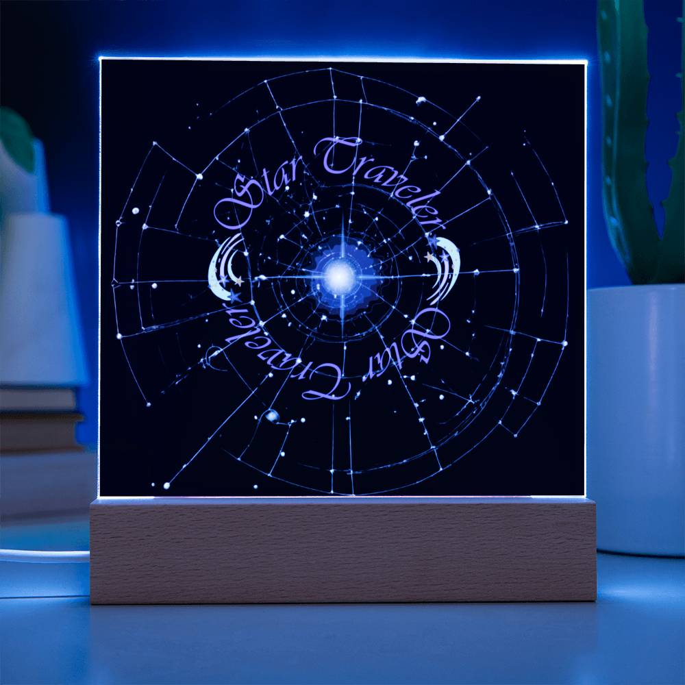 "Star Traveler " Square Acrylic Plaque