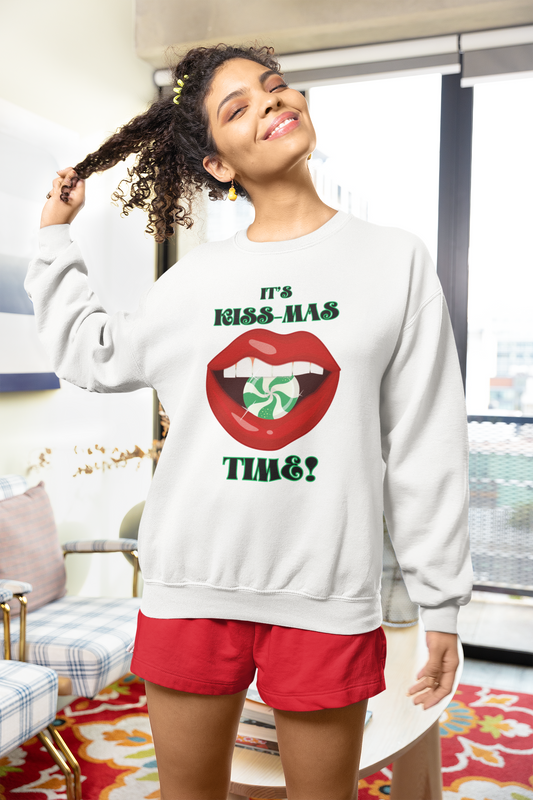 "It's Kiss-Mas Time!", Unisex Sweatshirt